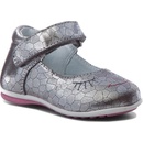 Mido Noster polobotky kožené stříbrné