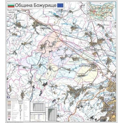 Mapmedia Карта на община Божурище