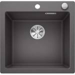 BLANCO Pleon 5 - Мивка от Silgranit, 52x51 см, InFino, сива скала 523677 (523677) Мивка за вграждане