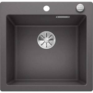 BLANCO Pleon 5 - Мивка от Silgranit, 52x51 см, InFino, сива скала 523677 (523677) Мивка за вграждане