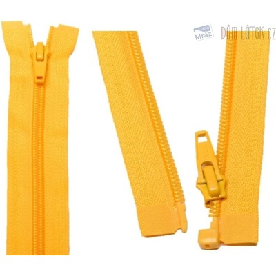 YKK Zips špirálový deliteľný žltý 70 cm