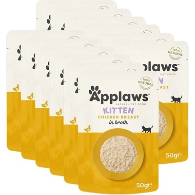 Applaws Kitten Kapsička pro koťata s kuřecími prsy v vývaru 12 x 50 g
