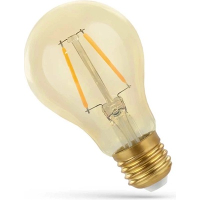 Spectrum LED Retro LED žárovka E27 A60 2W, 240lm, jantarové sklo, 2400K [WOJ+14077]