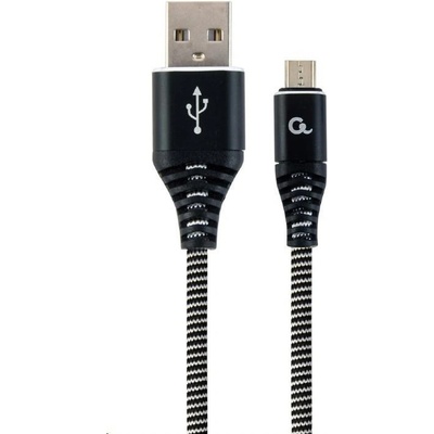 Gembird CC-USB2B-AMmBM-2M-BW USB 2.0 AM na MicroUSB (AM/BM), 2m, černo-bílý