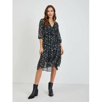 orsay Черна дамска рокля на цветя с връзки ORSAY Orsay | Cheren | ЖЕНИ | XS