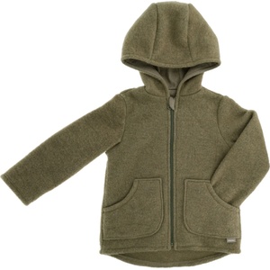 maximo Детско вълнено яке maximo Kid's Jersey Fleece Jacke m. Kapuze Casual jacket - Khaki Melange - размер 110/116 (EU) (703-7989-0313)