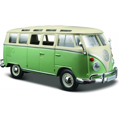 Maisto Volkswagen Van Samba zeleno bílá 1:25