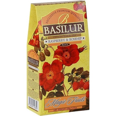 Basilur Aromatizovaný černý čaj Magic Raspberry and Rosehip sypaný 100 g