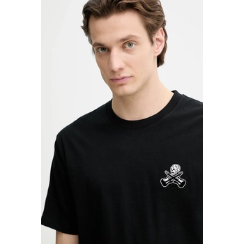 The Kooples Памучна тениска The Kooples в черно с апликация HTSC30029K (HTSC30029K)