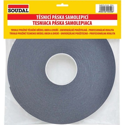 Soudalen 4510931 Lepící elastická páska 3/9 mm šedá