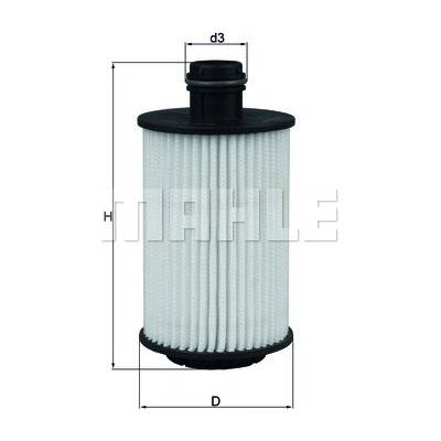 Olejový filter MAHLE ORIGINAL OX 1012D (OX1012D)