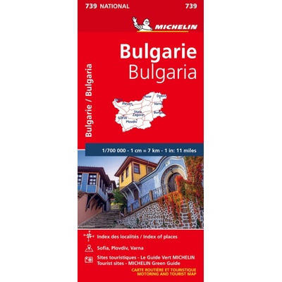 Bulharsko (č. 739) mapa