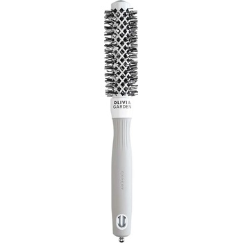 Olivia Garden Expert Blowout Shine Round Brush White & Grey 20 mm