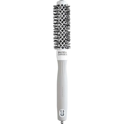 Olivia Garden Expert Blowout Shine Round Brush White & Grey 20 mm