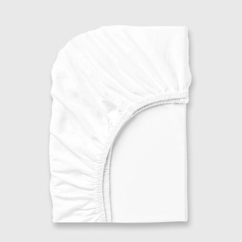 Image 1 of Дилиос Долен чаршаф с ластик 120/200/25 см бял 100% памук