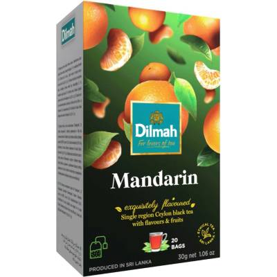 Dilmah Černý čaj Mandarinka nálevové sáčky 20 x 1,5 g