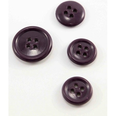 Dierkový gombík - vínový - priemer 1,5 cm