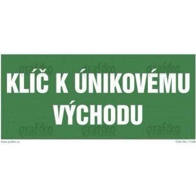 Grafiko | Klíč k únikovému východu - Materiál Samolepící PVC folie, Rozměr 200x100mm