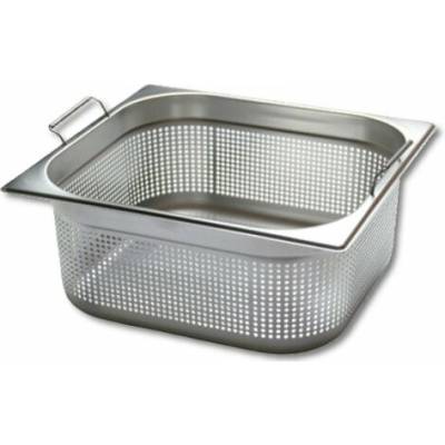 TOMGAST PROFI – děrovaná nerezová gastronádoba GN 1/2, výška 65 mm, s úchyty