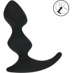  LEVELZ Full Double Ripple Silicone Prostate Model Black - Ergonomic Design