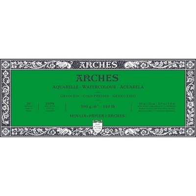 ARCHES Watercolour Cold Pressed Block Natural White Скицник 20 25 x 10 cm 300 g (A1795056)