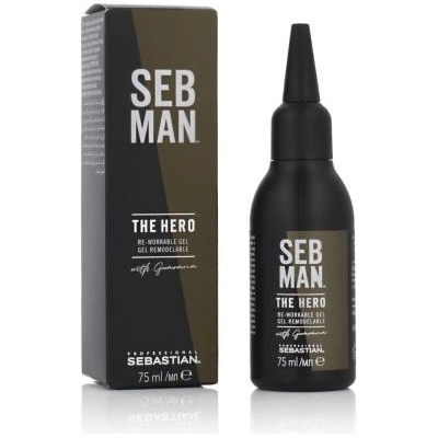Sebastian Professional Seb Man The Hero Re-Workable Gel възстановяващ течен гел за коса 75 ml за мъже