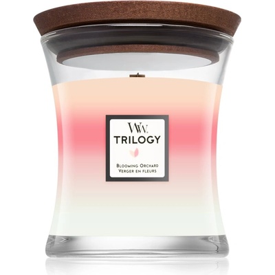 WoodWick Trilogy Blooming Orchard ароматна свещ 275 гр