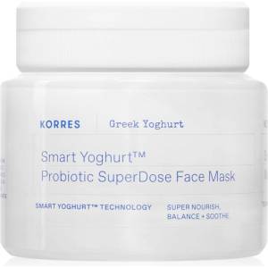 Korres Smart Yoghurt Probiotic SuperDose Face Mask освежаваща хидратираща маска с пробиотик 100ml
