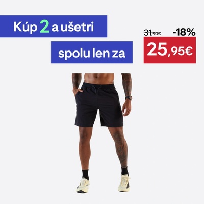 Kiprun Pánske bežecké šortky Run Dry+ čierne