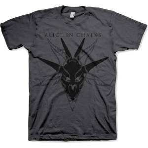 Alice In Chains Black Skull Charcoal Grey S Риза (AICTS01MC01)