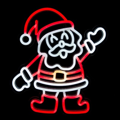 DPM NEO023 - Декоративна неонова LED лампа "Дядо Коледа", 435x400 мм (NEO023)
