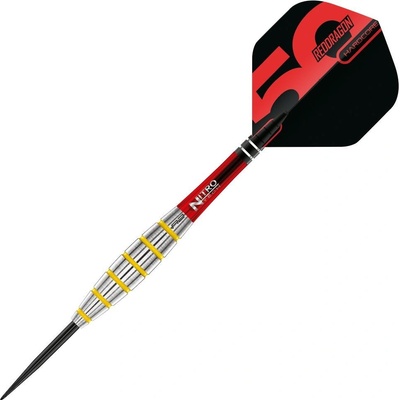 steel Red Dragon Darts 50 Years - Chunky Stumpy 3 24g, 85% wolfram