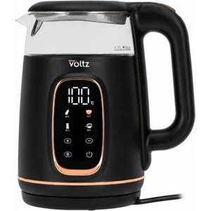 Voltz Oliver Voltz OV51230AF, 2200 W, 1, 7 литра, сензорно управление, 4 програми, черно/златно, електрическа кана (51230AFBRG)