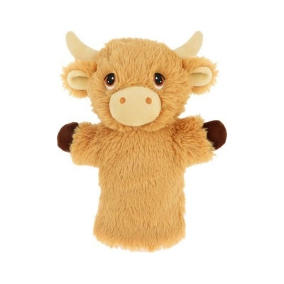 Keel Toys Keeleco maňuška na ruku eko Kráva vysokohorská 27 cm