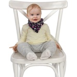 Sevibaby Бебешки лигавник - бандан шал 2 в 1 Цвят ЧЕРНО С РОЗОВО (360-8)