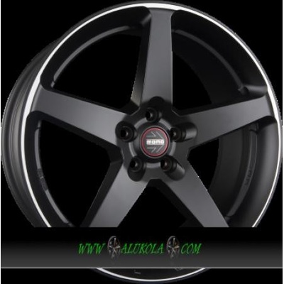 MOMO FIVE 8,5x19 5x112 ET45 matt black polished
