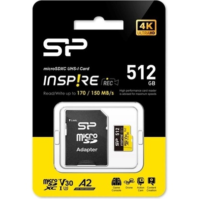 Silicon Power microSDXC 512GB UHS-I/U3 (SP512GBSTXLA2V1NSP)