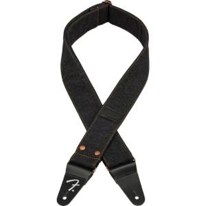 Fender Wrangler® Riveted Denim Strap Black