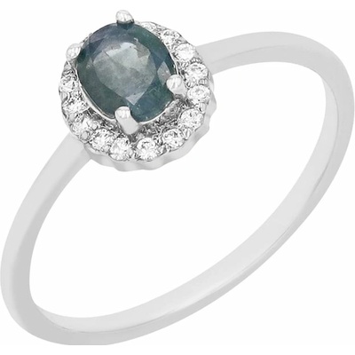 Eppi Halo prsten s alexandritem a postranními diamanty Avis R42316
