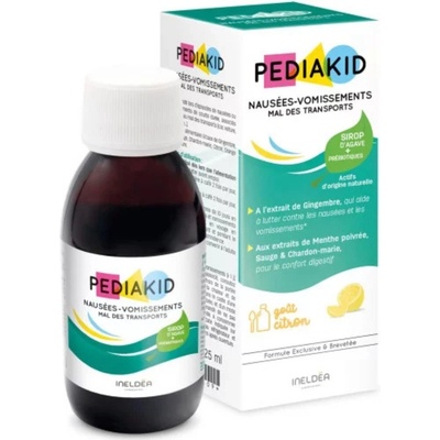 Pediakid Ľahké cestovanie prírodný sirup pre deti citrón 125 ml