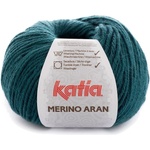Katia Merino Aran 44 Dark Turquoise Плетива прежда (MA 44)