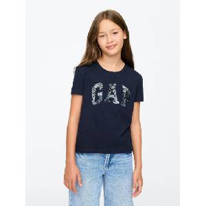 GAP Бебешка тениска с лого от пайети GAP GAP | Sin | Момичешки | 104/110