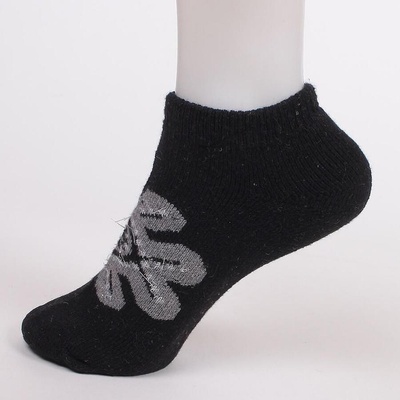 Дамски термо терлици в черно с голяма снежинка