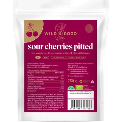 Wild&Coco Višne vykôstkované mrazené bio 250 g
