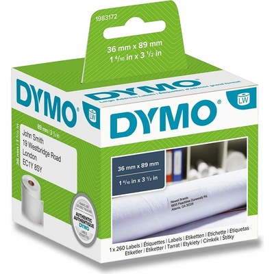 Dymo LW 1983172 - originální papírové štítky - adresové, 89 × 36 mm, 1 × 260 ks