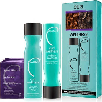 Malibu C Curl Wellness Collection šampon 266 ml + kondicionér 266 ml dárková sada
