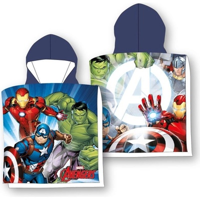 Faro pončo Avengers s kapucí 55x110 cm