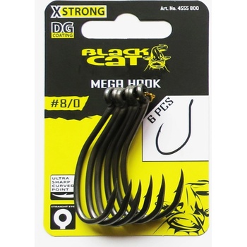 Black CAT MEGA Hook DG COATING vel.8 6 ks