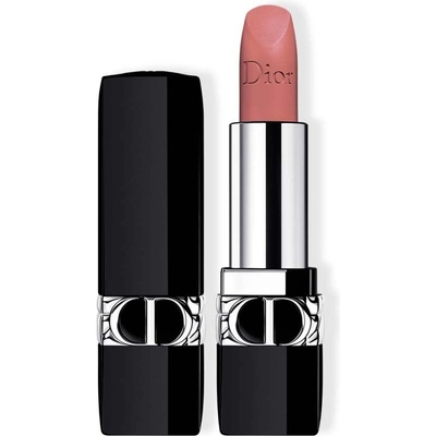 Christian Dior Rouge Dior dlhotrvajúci rúž 100 Nude Look Matte 3,5 g