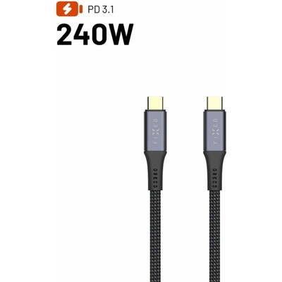 Fixed FIXDBP2-CC035-BK s konektory USB-C/USB-C PD 3.1 0.35m